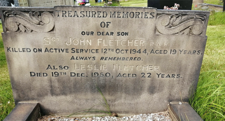 Sgt John Fletcher<br/><br /><br />died October 12th, 1944